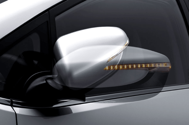 Electric folding side mirror
